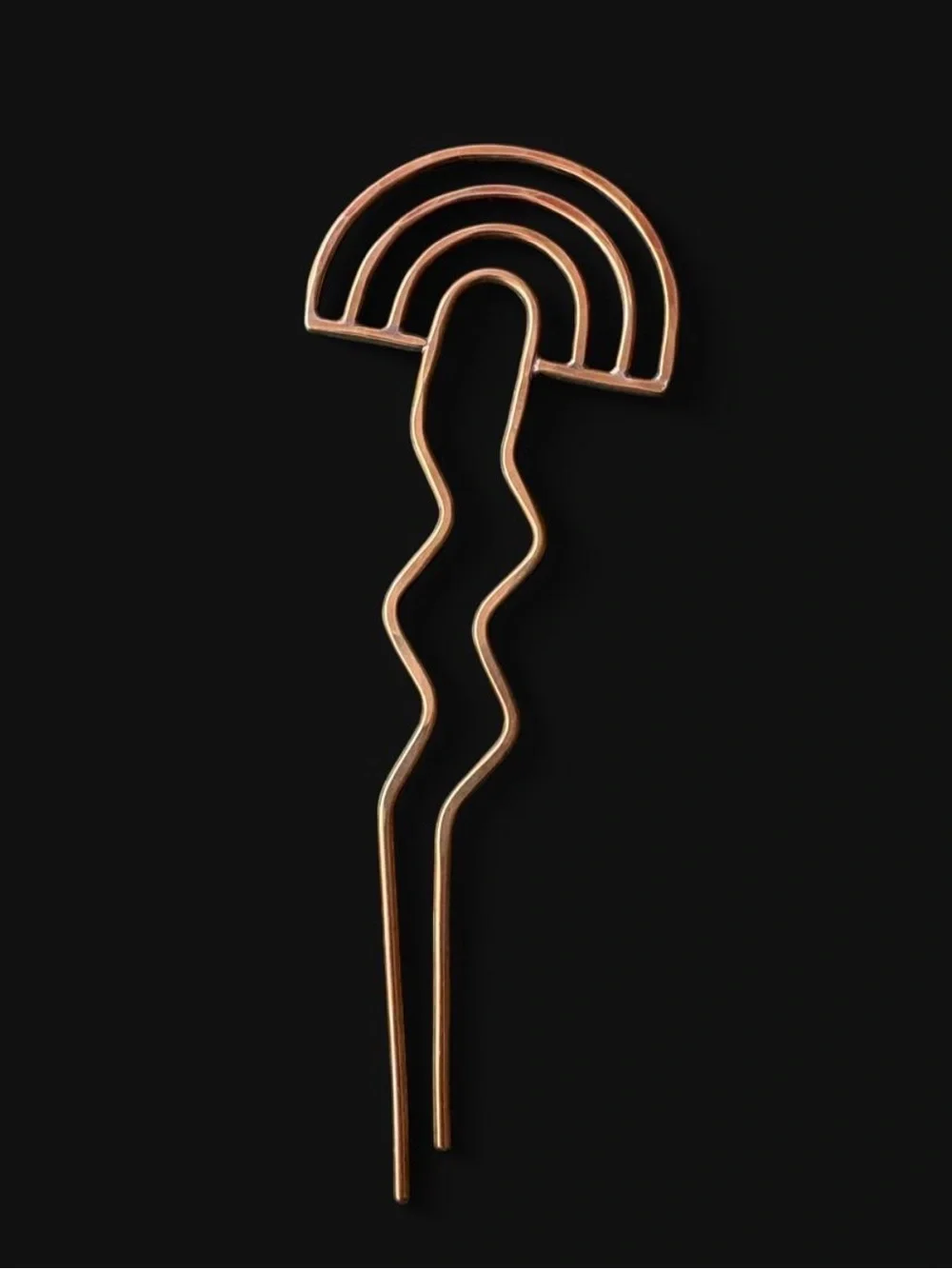 Solid brass Arcos hairpin by Tiro Tiro